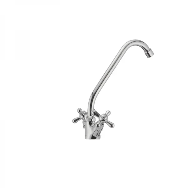 Смеситель для кухни Haiba Dominox 271 латунный хром, двухвентильный (HB0941)