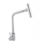 Смеситель для кухни Haiba SUS 017 с поворотным аэратором (HB3897)