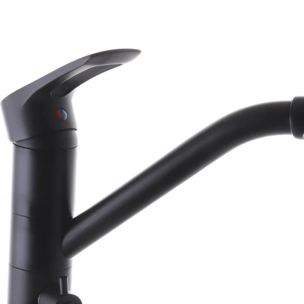 Смеситель для кухни Haiba Hansberg 021 с вых. для питьевой воды (черный) (HB3915)