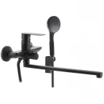 Смеситель для ванны Haiba Alex 006 Euro Черный (HB3925)