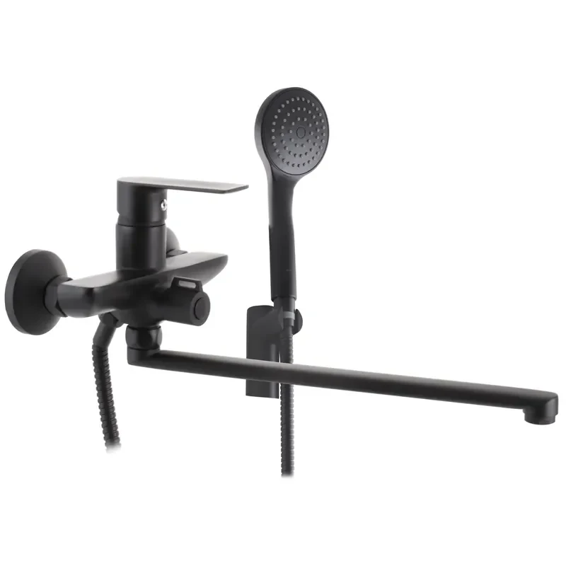 Смеситель для ванны Haiba Alex 006 Euro Черный (HB3925)