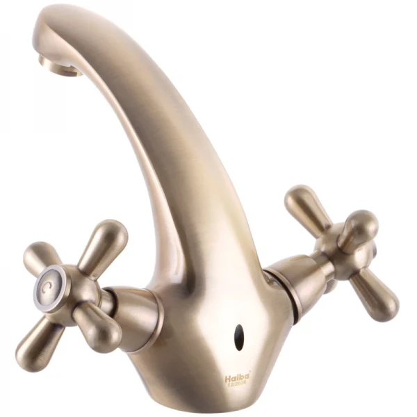 Смеситель для умывальника Haiba Dominox 161 Бронзовый (HB3937)