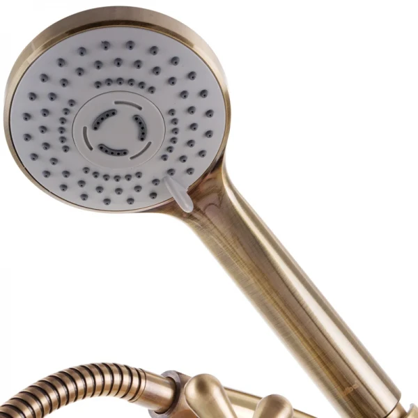 Змішувач для ванни Haiba Dominox 142 Euro латунний бронзовий двохвентильний (HB3938)