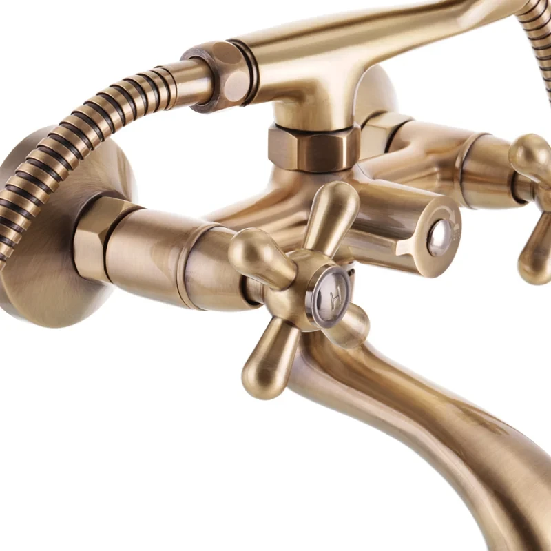 Смеситель для ванны Haiba Dominox 142 Euro Бронзовый (HB3938)