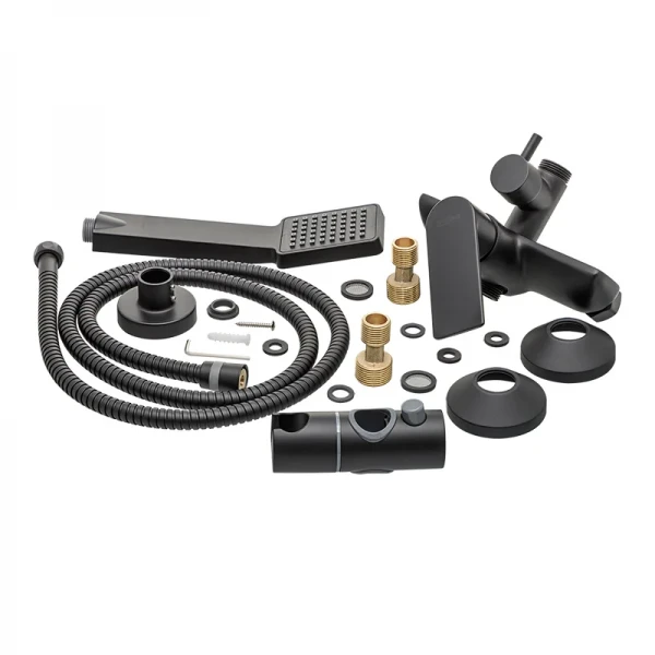 Душевая колонна со смесителем Haiba Alex 003-J Черная (HB3940)