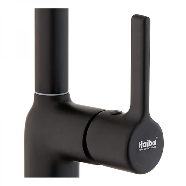 Смеситель для кухни Haiba Markus 017 Black (HB3973)