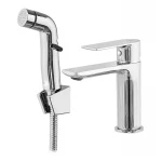 Смеситель для умывальника Haiba ALEX 001 (SH) с выходом для гигиен. лейки (HB3977)