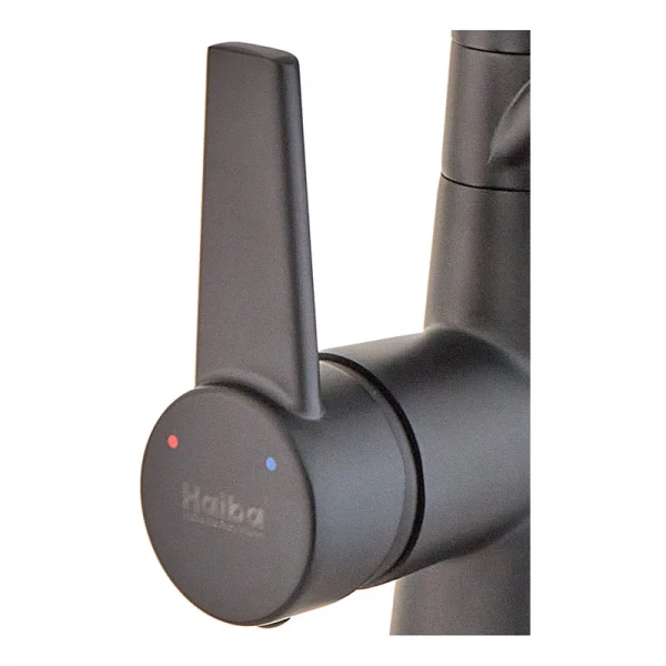 Смеситель для кухни Haiba Nobel 021 Black (HB3983)