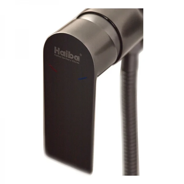 Смеситель для душа Haiba Alex 003 латунный графитовый однорычажный (HB3995)