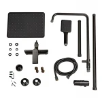 Душевая колонна со смесителем и удлинителем в комплекте Haiba Alex 003-J Graphite (HB3996)