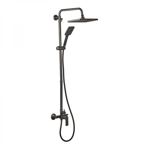 Душевая колонна со смесителем и удлинителем в комплекте Haiba Alex 003-J Graphite (HB3996)