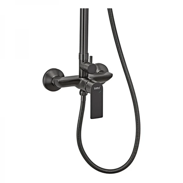 Душевая колонна со смесителем и удлинителем в комплекте Haiba Alex 003-J Graphite (HB3996)