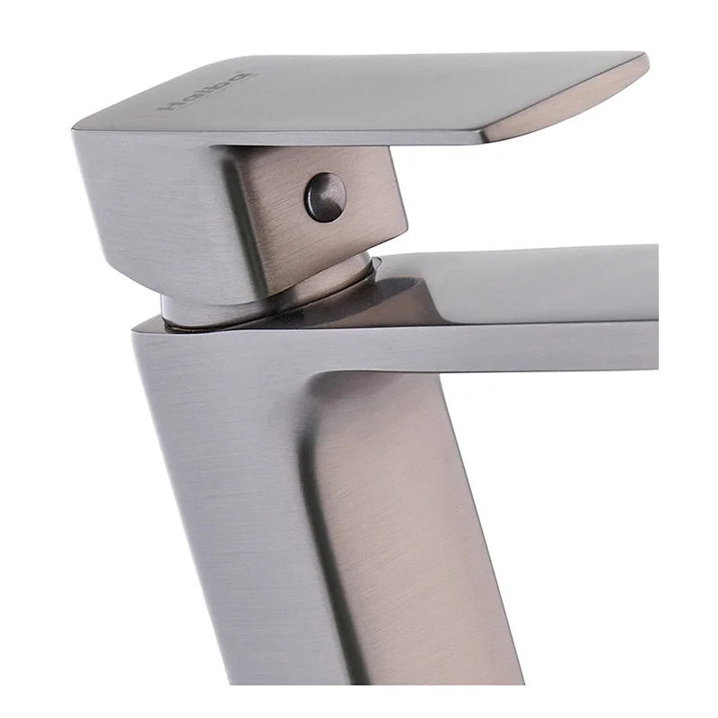 Смеситель для умывальника Haiba Kubus 001 High Graphite (HB4002)