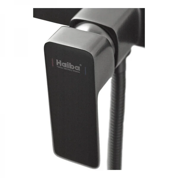 Змішувач для душу Haiba Kubus 003 латунний графітовий одноважільний (HB4004)
