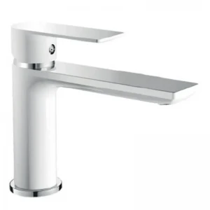 Смеситель для умывальника HAIBA ALEX 001 LONG WHITE-CHROME (HB9563) Смеситель для умывальника HAIBA ALEX 001 LONG WHITE-CHROME (HB9563)