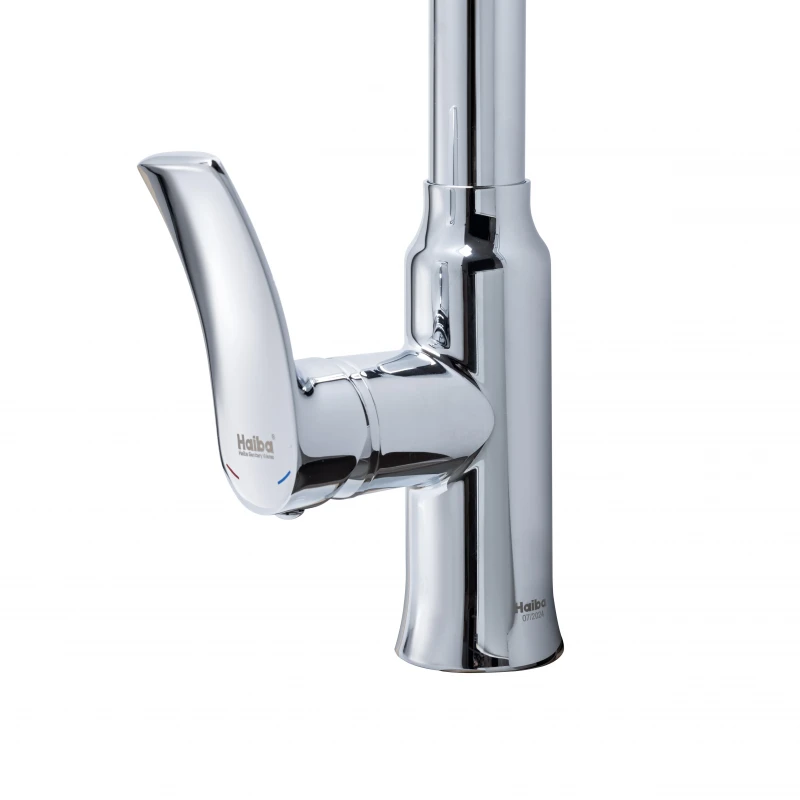 Смеситель для кухни Haiba Bolero 014 с выдвижной лейкой (HB9591)