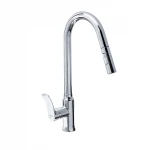 Смеситель для кухни Haiba Bolero 014 с выдвижной лейкой (HB9591)