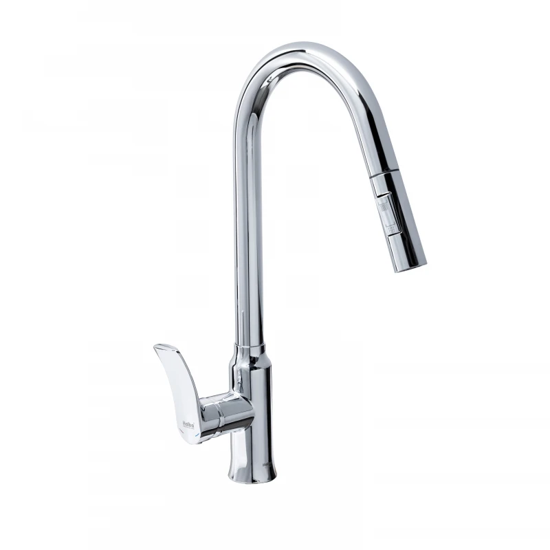 Смеситель для кухни Haiba Bolero 014 с выдвижной лейкой (HB9591)