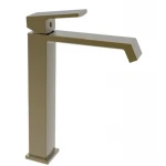 Смеситель для умывальника Haiba GAUDI 001 (HIGH) BRUSHED GOLD (HB9597)