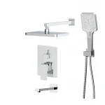 Встраиваемая душевая система Haiba Gaudi 003 (INNER) со смесителем и тропическим душем (HB9644)