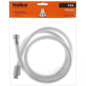 Шланг LumiF04 для душу Haiba Lumi.F04 нержавіючий хромований, 150 см (HO0020)