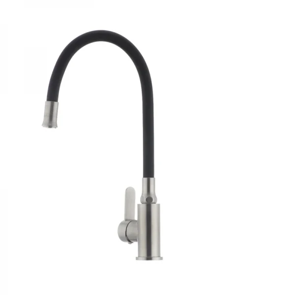Смеситель для кухни с гибким силиконовым изливом Ibergrif M22119-2 (IB0063)