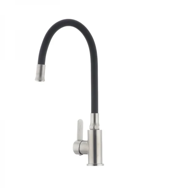 Смеситель для кухни с гибким силиконовым изливом Ibergrif M22119-2 (IB0063)