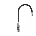 Смеситель для кухни с гибким силиконовым изливом Ibergrif M22119-2 (IB0063)