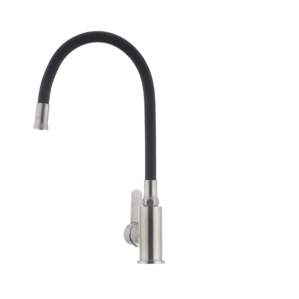 Смеситель для кухни с гибким силиконовым изливом Ibergrif M22119-2 (IB0063)