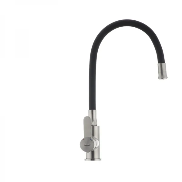 Смеситель для кухни с гибким силиконовым изливом Ibergrif M22119-2 (IB0063)