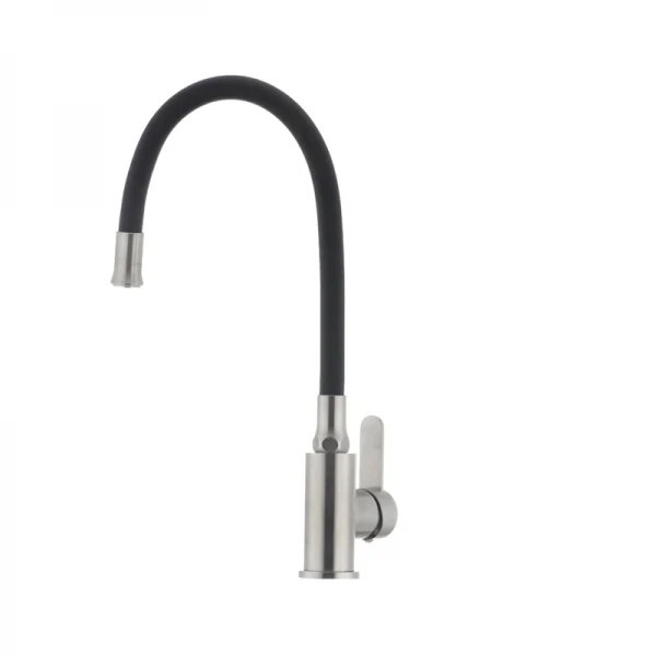 Смеситель для кухни с гибким силиконовым изливом Ibergrif M22119-2 (IB0063)