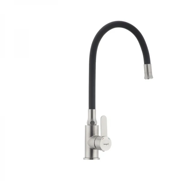 Смеситель для кухни с гибким силиконовым изливом Ibergrif M22119-2 (IB0063)