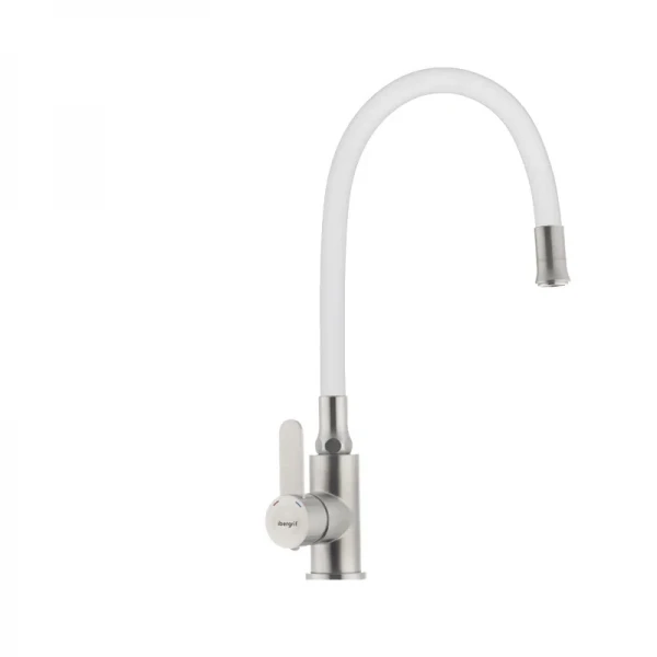 Смеситель для кухни с гибким силиконовым изливом Ibergrif M22119-3 (IB0064)