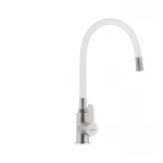 Смеситель для кухни с гибким силиконовым изливом Ibergrif M22119-3 (IB0064)