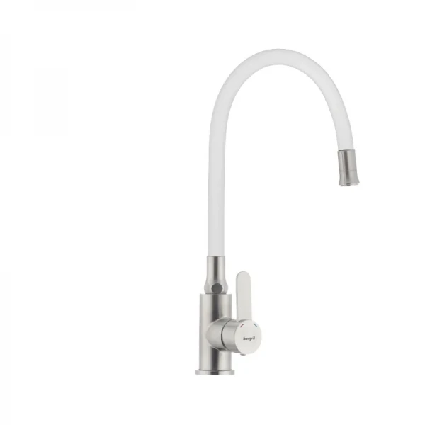 Смеситель для кухни с гибким силиконовым изливом Ibergrif M22119-3 (IB0064)