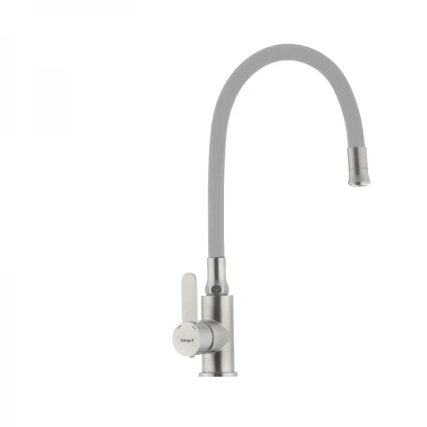 Смеситель для кухни с гибким силиконовым изливом Ibergrif M22119-9 (IB0065)