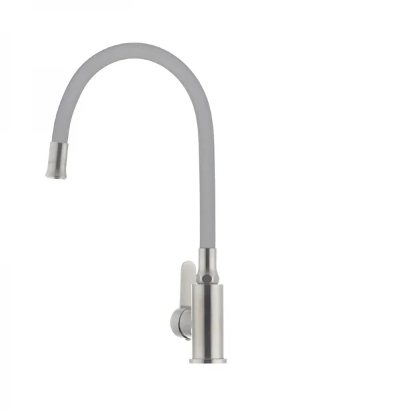 Смеситель для кухни с гибким силиконовым изливом Ibergrif M22119-9 (IB0065)