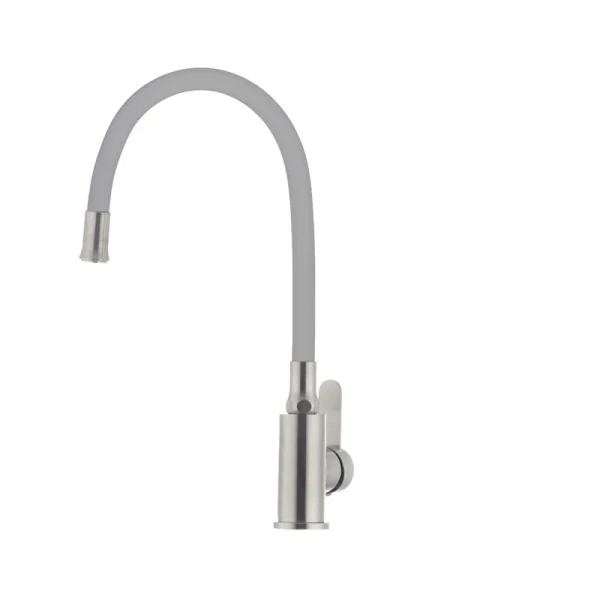 Смеситель для кухни с гибким силиконовым изливом Ibergrif M22119-9 (IB0065)