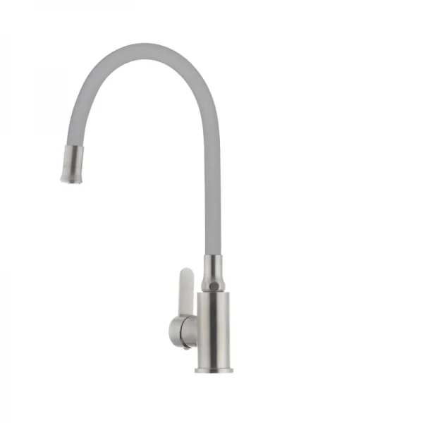 Смеситель для кухни с гибким силиконовым изливом Ibergrif M22119-9 (IB0065)