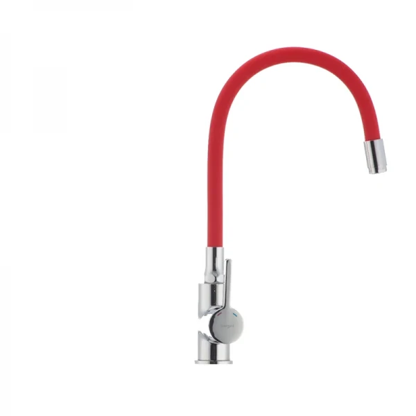 Смеситель для кухни с гибким силиконовым изливом Ibergrif M22112-1 (IB0067)