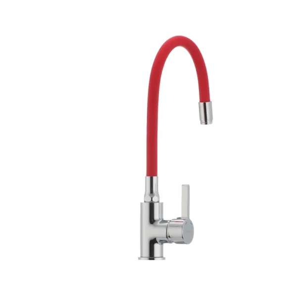 Смеситель для кухни с гибким силиконовым изливом Ibergrif M22112-1 (IB0067)
