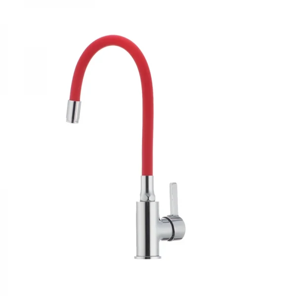 Смеситель для кухни с гибким силиконовым изливом Ibergrif M22112-1 (IB0067)