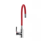 Смеситель для кухни с гибким силиконовым изливом Ibergrif M22112-1 (IB0067)