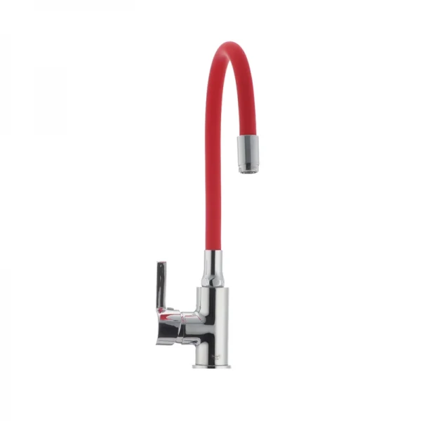 Смеситель для кухни с гибким силиконовым изливом Ibergrif M22112-1 (IB0067)