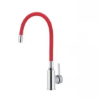 Смеситель для кухни с гибким силиконовым изливом Ibergrif M22112-1 (IB0067)