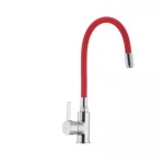 Смеситель для кухни с гибким силиконовым изливом Ibergrif M22112-1 (IB0067)