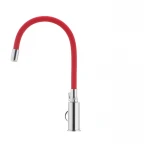 Смеситель для кухни с гибким силиконовым изливом Ibergrif M22112-1 (IB0067)