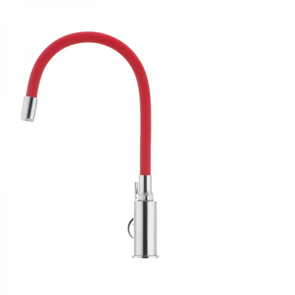 Смеситель для кухни с гибким силиконовым изливом Ibergrif M22112-1 (IB0067)