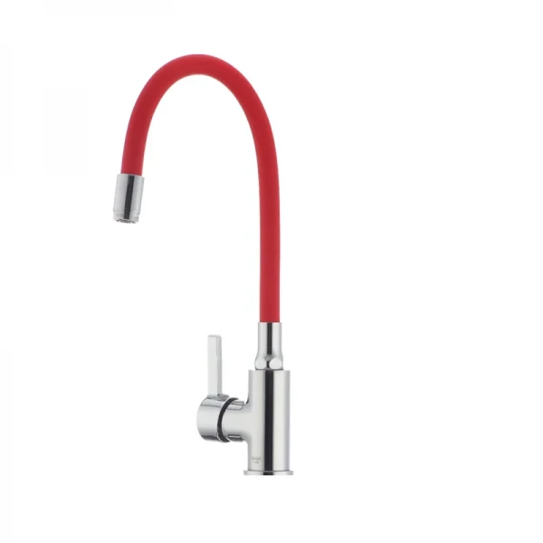 Смеситель для кухни с гибким силиконовым изливом Ibergrif M22112-1 (IB0067)