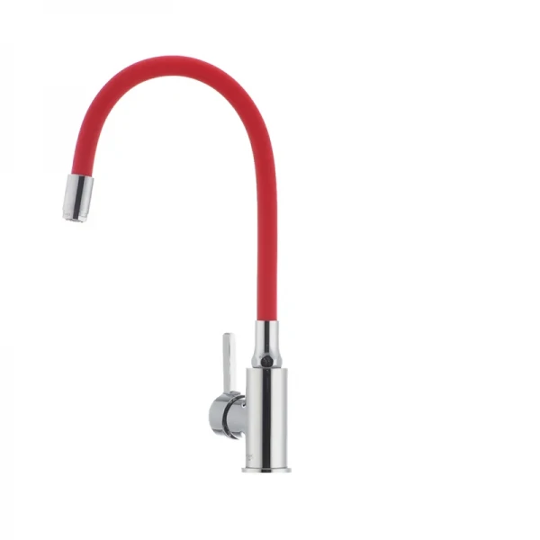 Смеситель для кухни с гибким силиконовым изливом Ibergrif M22112-1 (IB0067)